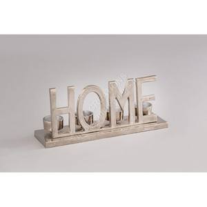 Support de bougie décoratif en métal à 4 bras avec slogan personnalisé pour la maison, accessoires de décoration à prix abordable - Product Image 1