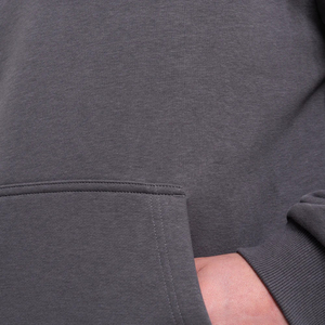 Pull à capuche léger non doublé en polyester/coton pour l'hiver, coupe décontractée, vente en gros - Product Image 5