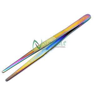Pinces manuelles en acier inoxydable pour pansements, pinces de dissection, pinces à tissus, pinces chirurgicales à mâchoires dentelées, instruments - Product Image 3