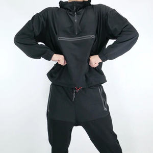 บริการ OEM ราคาขายส่ง เสื้อแจ็คเก็ตกันน้ำสำหรับผู้ชาย เสื้อแจ็คเก็ตกันลมแบบ Anorak สั่งทำได้ ขนาดใหญ่ ระบายอากาศได้ดี - Product Image 3