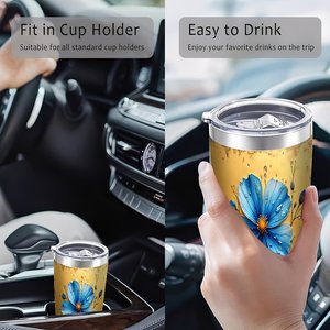 Double Wall Stainless Steel Tumbler 20oz Vacuum <b>Insulated</b> Leakproof Portable <b>Cup</b> Outdoor Travel Mug - Product Image 4