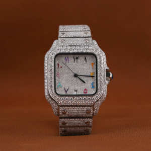 Reloj de Lujo Personalizado con Diamantes Moissanite VVS de Alta Calidad para Hombre, Nuevo y Más Vendido - Product Image 4