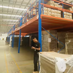 <b>Heavy</b> <b>Duty</b> 5 Layer Steel Mezzanine Floor Racking System with High Capacity for Warehouse & Garage Storage - Product Image 4