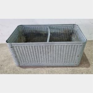 Rustic Galvanized Metal Oval Planter Set, Corrugated Steel Nesting Tubs for Indoor Outdoor Home Garden Decor Flower Planters - Product Image 2