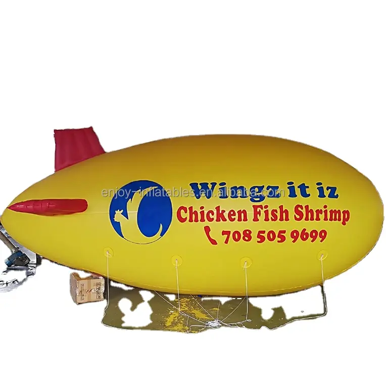 3m 4m 5m 6m 8m Großhandel Kunststoff Werbe ballon/aufblasbares Helium Zeppelin Blimp/Werbung Luftschiff