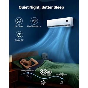 Mini Split de 18,000 BTU, Aire Acondicionado de 230V, 19 SEER2, Sistema Inverter Silencioso de Alta Eficiencia con Bomba de Calor - Product Image 5
