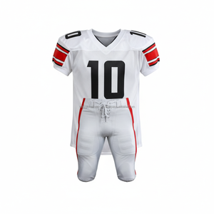 Uniforme de football américain pour femmes, imprimé, manches courtes, séchage rapide, personnalisable, OEM, vente en gros - Product Image 4