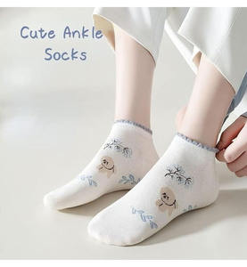 Chaussettes de cheville pour hommes, chaudes et confortables, motif dessin animé, écologiques, absorbant la sueur, séchage rapide, tissu doux et respirant, hiver - Product Image 4