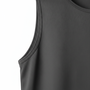Débardeur de musculation personnalisé pour homme 100 % coton respirant, coupe en I, ample, pour fitness et sport, couleur unie - Product Image 4