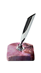 ที่ใส่ปากกา2025สินค้ามาใหม่ปากกาลูกลื่น Chalcedony สีแดงลายทาง - Product Image 3