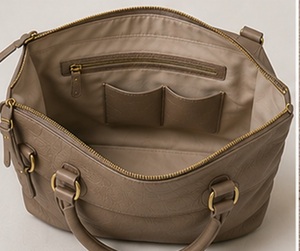 Sac fourre-tout tendance en cuir véritable pour femme Gravs, sac à bandoulière avec poignée supérieure, grande capacité, fermeture éclair amovible, doublure en polyester - Product Image 3