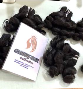 Perruque de cheveux humains non-Remy de luxe, cheveux vietnamiens bruts, boucles rebondissantes, boucles œuf, boucles Fumi, double trame, cuticules alignées, couleur personnalisable - Product Image 4