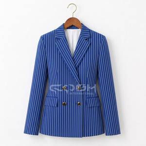 Blazer formel à double bordure Cosh International avec logo personnalisé, coupe ajustée, pour sororités et fraternités, collection Printemps-Automne - Product Image 3