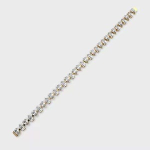 925 Sterling <b>Silver</b> Pear Cut Diamond Trendy Tennis <b>Bracelet</b> Women's Gift Wedding Engagement Party Wear - Product Image 3
