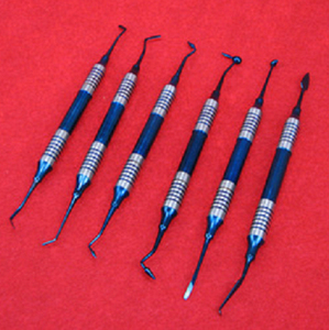 Kit de Instrumentos Dentales para Relleno de Resina Compuesta, Espátula Manual Reutilizable de Acero Inoxidable Azul, con Certificación CE - Product Image 6