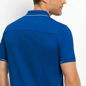 Turn Down Collar Design <b>Half</b> Botton Closure Men Polo <b>Shirts</b> Short Sleeve Custom Private Label Men Polo <b>Shirts</b> - Product Image 5