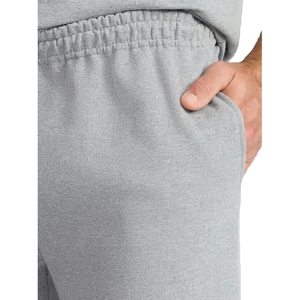 Pantalon de jogging en molleton gris clair pour homme, taille élastique, poches latérales, décontracté, respirant, mi-lourd, tricoté, pour l'automne - Product Image 5