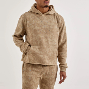 Chándal con cremallera y pedrería, conjunto completo con pantalones a juego para un estilo urbano moderno - Product Image 4