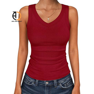 เสื้อกล้ามผู้หญิงลำลองผ้าฝ้ายแขนกุด - Product Image 6
