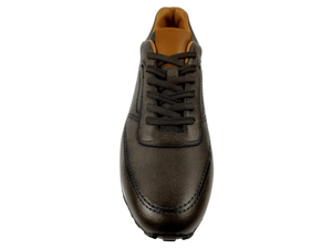 Chaussures de marche pour hommes en cuir véritable à lacets, respirantes, légères, anti-odeur, semelle extérieure en caoutchouc antidérapante, toutes saisons, décontractées - Product Image 4