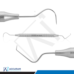 Spatule dentaire double extrémité en acier inoxydable pour l'élimination du tartre – Outil chirurgical et diagnostique dentaire - Product Image 5
