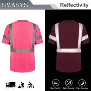 Camisetas Polo de Seguridad Reflectantes de Alta Visibilidad, Resistentes al Agua y de Secado Rápido, con Logotipo Personalizado al por Mayor y Servicio OEM para Ropa de Trabajo de Construcción - Product Image 3