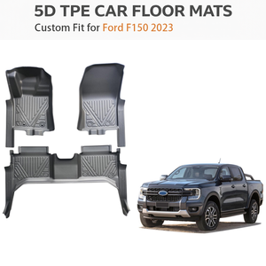 ชุดพรมปูพื้นรถยนต์ครบชุดสำหรับ Ford F150 2023 พวงมาลัยซ้าย พรมปูพื้นรถยนต์สำหรับทุกสภาพอากาศ ทำจากพลาสติก TPE - Product Image 1