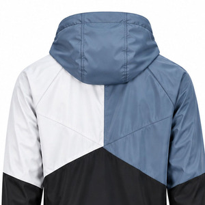 Windbreaker <b>Jacket</b> for <b>Men</b> <b>Lightweight</b> Outdoor Sports Water Resistant Full Zip Hooded Activewear Custom Apparel ODM Manufacturer - Product Image 4