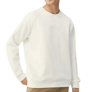 เสื้อสเวตเชิ้ตคอกลมสีขาวสำหรับผู้ชาย ทรงปกติ แขนยาว ผ้าฝ้ายถัก สวมใส่สบายๆ สำหรับฤดูใบไม้ร่วง - Product Image 3