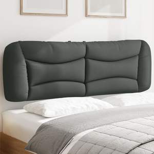 Cojín para Cabecera de Cama Queen, Color Gris Oscuro, 100% Poliéster, para Lectura y Descanso - Product Image 1
