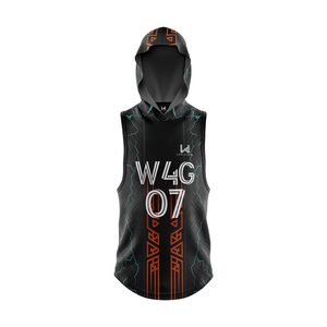 Camisetas Personalizadas de Fútbol Americano 7V7 sin Mangas con Capucha, Impresión por Transferencia de Calor, Tela Antibacteriana, Transpirable y de Secado Rápido - Product Image 1