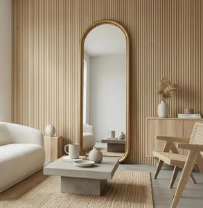 Espejo de Pared Decorativo Art Deco Hecho a Mano, Ecológico, Ligero, de Madera, Espejo de Cuerpo Entero a Precio Económico - Product Image 2