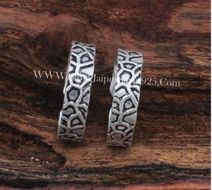 Handmade 925 Sterling <b>Silver</b> <b>Toe</b> <b>Ring</b> Modern Vintage Geometric Design Adjustable Pattern Unisex for Wedding Engagement Gift - Product Image 3