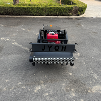 Livraison gratuite, tondeuse à gazon tout-terrain approuvée CE EPA, machine agricole à chenilles en caoutchouc, tondeuse à gazon robotisée télécommandée