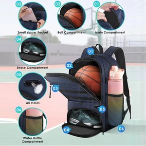 Mochila Impermeable Unisex Casual de Cordura Ecológica con Logotipo Personalizado, 20-37L, con Cierre de Cremallera y Correa Desmontable - Product Image 6