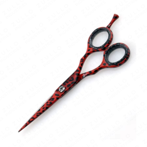 Professional Red and Black <b>Barber</b> Scissors Stainless Steel Hair Cutting Shears with Sharp Straight <b>Blade</b> - Product Image 4