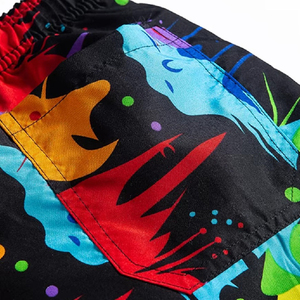 <b>Men's</b> Colorful Paint Splash Print Board Shorts Quick Dry Drawstring Casual Swim <b>Trunks</b> - Product Image 5