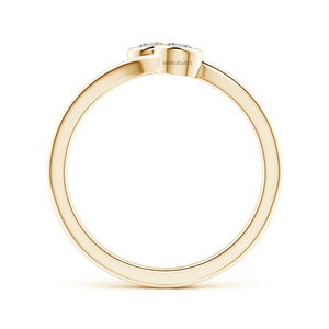 Anillo de Diamantes Chapado en Rodio y Oro Amarillo para Mujer, Corte Brillante, Dos Piedras, Regalo de Compromiso o Boda, Oro de 10K, 14K, 18K, Plata 925, 935 - Product Image 4