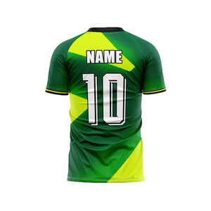 เสื้อฟุตบอลทีมกีฬาแฟชั่นล่าสุด ขายส่ง โพลีเอสเตอร์ ระบายอากาศได้ดี สีและโลโก้ปรับแต่งได้ คุณภาพสูง - Product Image 5