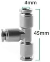 Connecteur rapide à enfoncer en laiton pour tuyau d'air, avec surface moulée et zinguée, pour réparation automobile