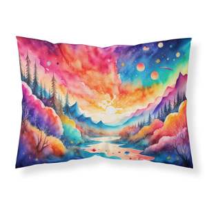 Funda de almohada con ilustraciones decorativas de amaranto, ligera y supersuave, de fácil cuidado, tamaño estándar para cojines y almohadas - Product Image 1