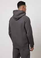 Ensemble de survêtement unisexe gris avec sweat à capuche et pantalon de jogging, vêtements de sport décontractés, couleur unie, manches longues, coton mi-lourd, hiver, grande taille 2