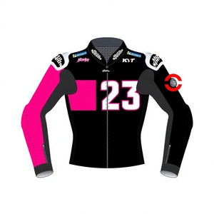 Veste MotoCP Racing Rucati Enea Bastianini, sur mesure, panneaux extensibles flexibles, coupe confortable, protection CE - Product Image 1