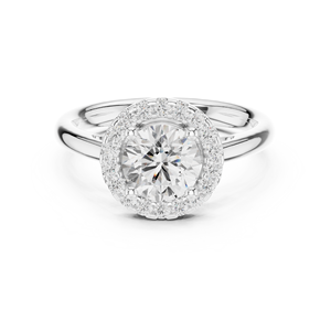 Anillo Halo Aries Jewel con Diamante Cultivado en Laboratorio de Corte Redondo de 1 Quilate, Anillo Solitario Clásico para Mujer con Certificado IGI - Product Image 6