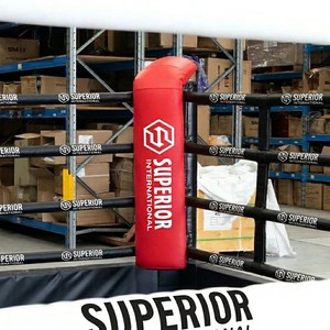 Almohadillas de esquina para ring de boxeo de calidad superior internacional |   Protectores de Esquinas de Cuero PU |   Logotipo Personalizado Disponible - Product Image 2
