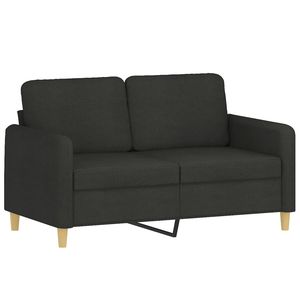 Ensemble de canapés rectangulaires modernes en polyester noir, meubles de style contemporain - Product Image 4
