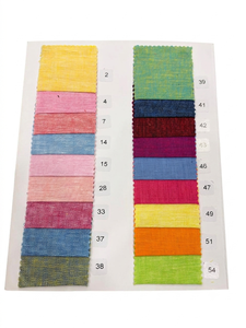 Tissu 100% Lin Slub Teint Uni Tissé Respirant Léger 57/58" Pour Vêtements et Textiles de Maison Articles en Stock - Product Image 1