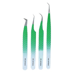 Outil de beauté pour usage professionnel et en gros, pinces en acier inoxydable pour extensions de sourcils et application de cils - Product Image 1