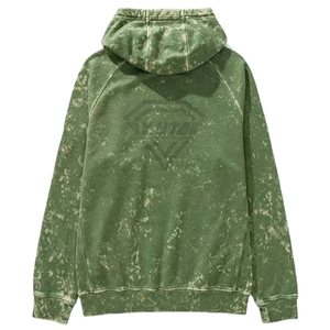 Sweat à capuche surdimensionné vert vintage pour homme, personnalisé, délavé à l'acide, en coton épais, effet vieilli, OEM - Product Image 4