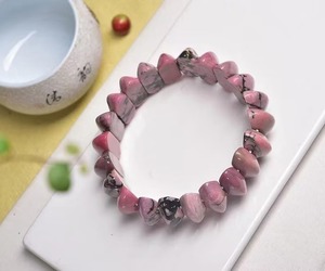 Bracelet artisanal en résine acrylique et lucite, perles géométriques colorées, pour femmes et enfants, cadeau d'anniversaire, de fête ou de mariage, GF - Product Image 1